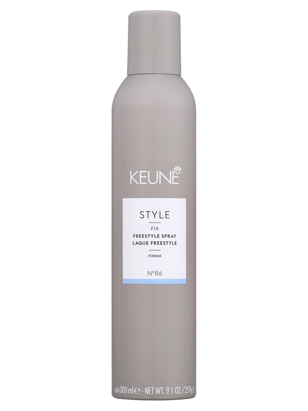 KEUNE Style Fix Freestyle Spray - Light Gray Bottle